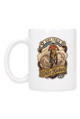 Kubek Dirt Track – motocykl crossowy, kurz i "The Dust Kicker" - PrintBaza