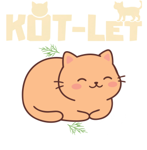 Kot-let humor język polski - nadruk