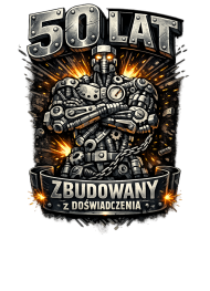 Koszulka dla zbudowanego 50-latka