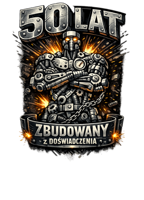Koszulka dla zbudowanego 50-latka