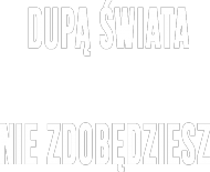 Koszulka "Dupą świata nie zdobedziesz"