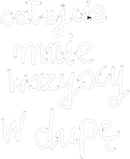 EKO TORBA CAŁUJCIE MNIE WSZYSCY W DUPĘ CZARNA