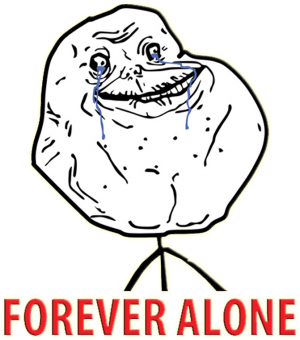 DlaPar -  forever alone - nadruk