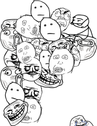 Koszulka szara Rage Comics męska