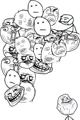 Koszulka biała Rage Comics męska
