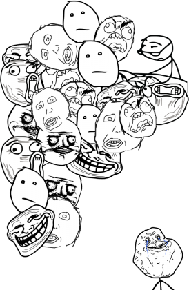 Koszulka żółta Rage Comics męska