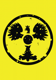 Plakat z logiem serwisu Post-Apokalipsa Polska