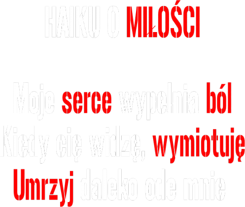 HAIKU MIŁOSNE