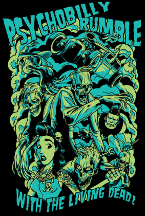 Psychobilly rumble woman black