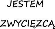 Jestem zwycięzcą (męski biały)