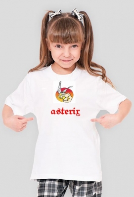 asterix - koszulka dziecięca dla dziewczynki - asterix