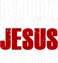 RELIGION vs JESUS Black
