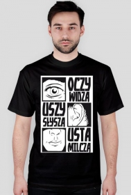 Oczy widzą uszy słyszą usta milczą