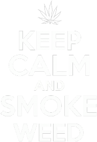 keep calm and smoke weed koszulka czarna damska