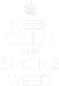 keep calm and smoke weed koszulka zielona damska