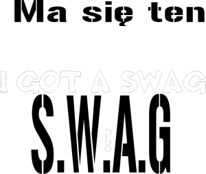 Swag męska - nadruk