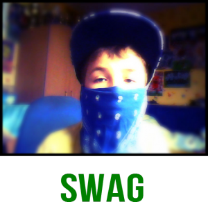Koszulka ,,SWAG'' Czarna - nadruk