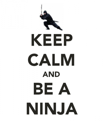 Kubek keep calm and be ninja