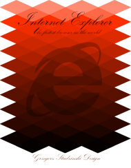Internet Explorer diamonds red
