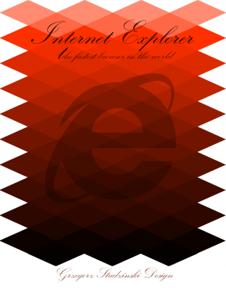 Internet Explorer diamonds red