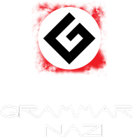 Grammar Nazi - Męska - Czarna