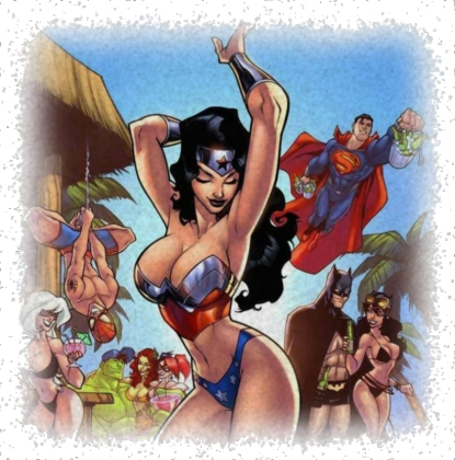 Superhero beach party