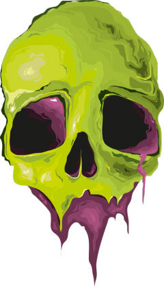 Green skull