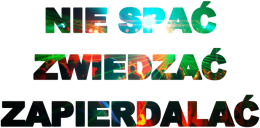 Nie spać Zwiedzać Zapierdalać