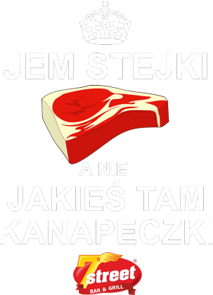 Jem stejki (Awers STEAK, Rewers KANAPECZKA)