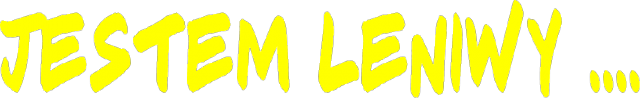 bluza jestem leniwy ...