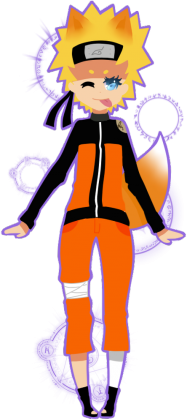 Semi-chibi: Naruto-neko