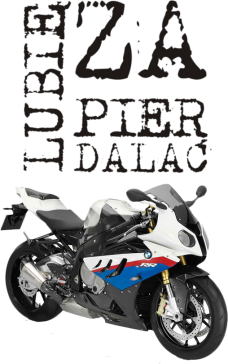 Koszulka Lubie zapierdalać motor