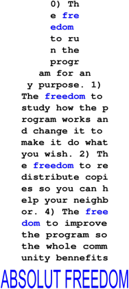 T-SHIRT ABSOLUT FREEDOM men's