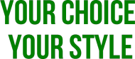 Koszulka z napisem Your Choice Your Style