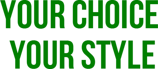 Koszulka z napisem Your Choice Your Style