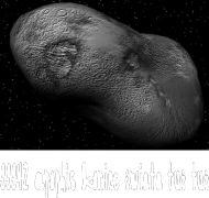 Koszulka z Asteroidą 99942 Apophis  Czarna/Dziecienca