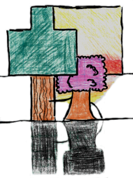 koszulka minecraft - drzewka - męska