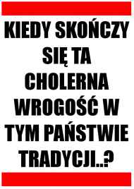Koszulka 'Kiedy skończy...' Biała.