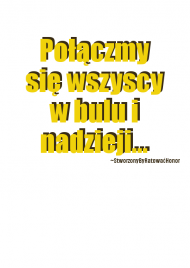 Koszulka 'Połączmy się...' Biała.