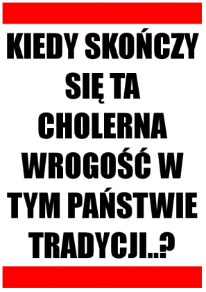 Koszulka 'Kiedy skończy...' Biała.