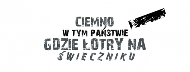 Koszulka 'Ciemno w tym państwie, gdzie łotry na świeczniku' Biała.