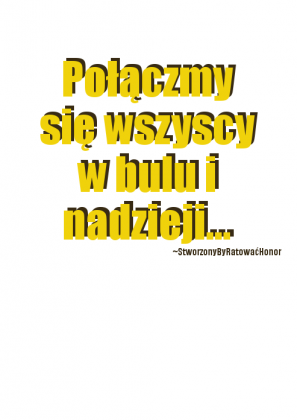 Koszulka 'Połączmy się...' Biała.