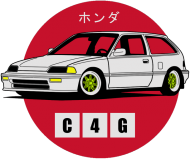 Honda Civic 4gen HB Color FastOutline