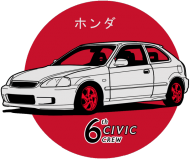 Honda Civic 6gen HB Got Civic Color FastOutline