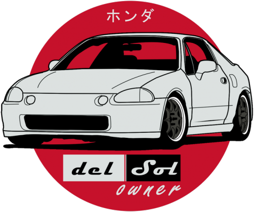 Honda CRX Del Sol Color FastOutline