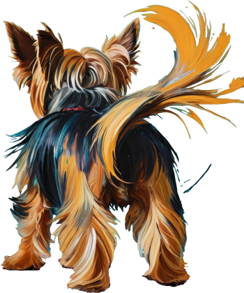 Yorkshire Terrier styl Abstrakcyjny