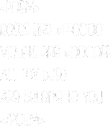 roses are... informatyk romantyk