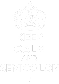 Semicolon White