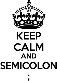 Semicolon Black