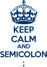 Semicolon Dark Blue